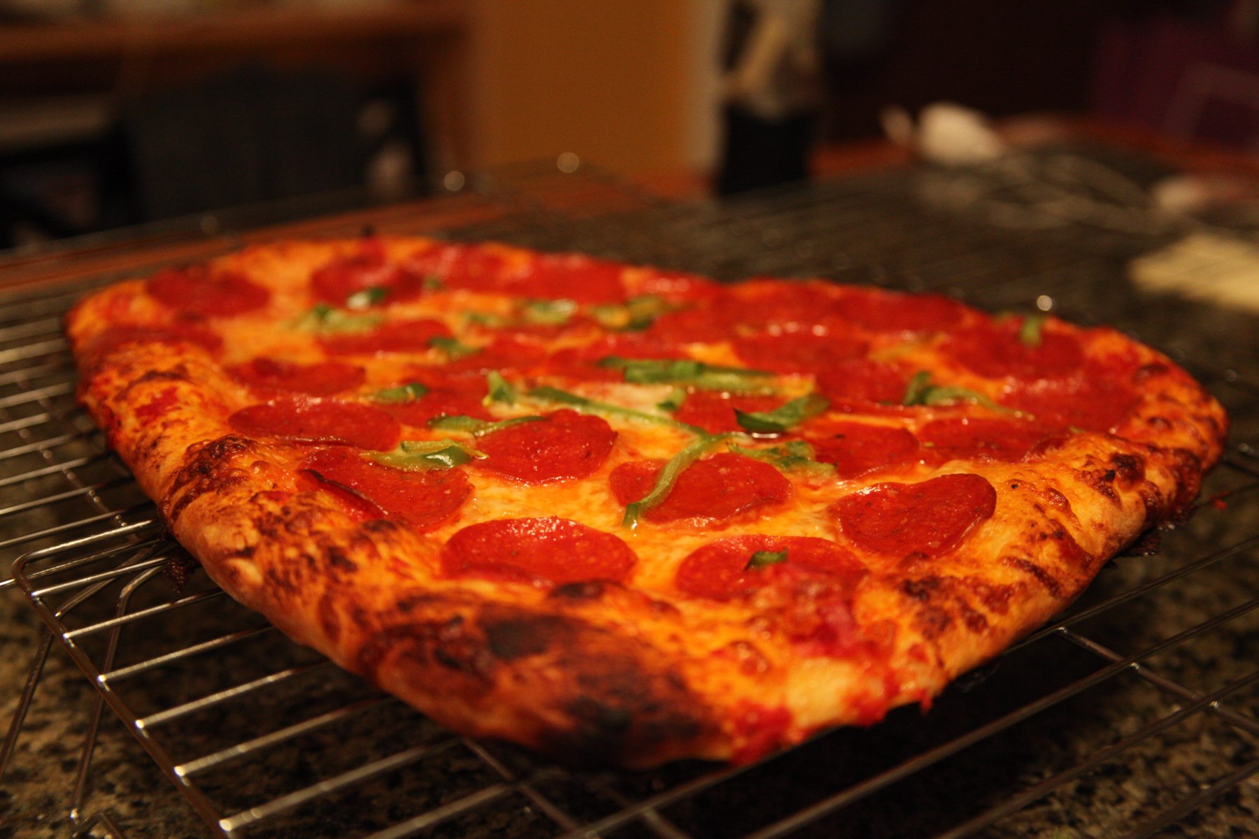 Pepperoni and a Sprig of Something Green
