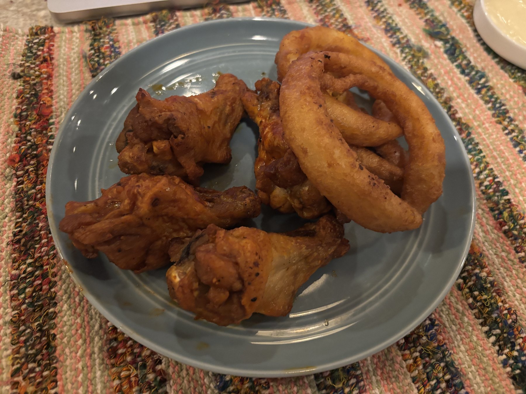 Wings and Onion Rings, a Package Deal