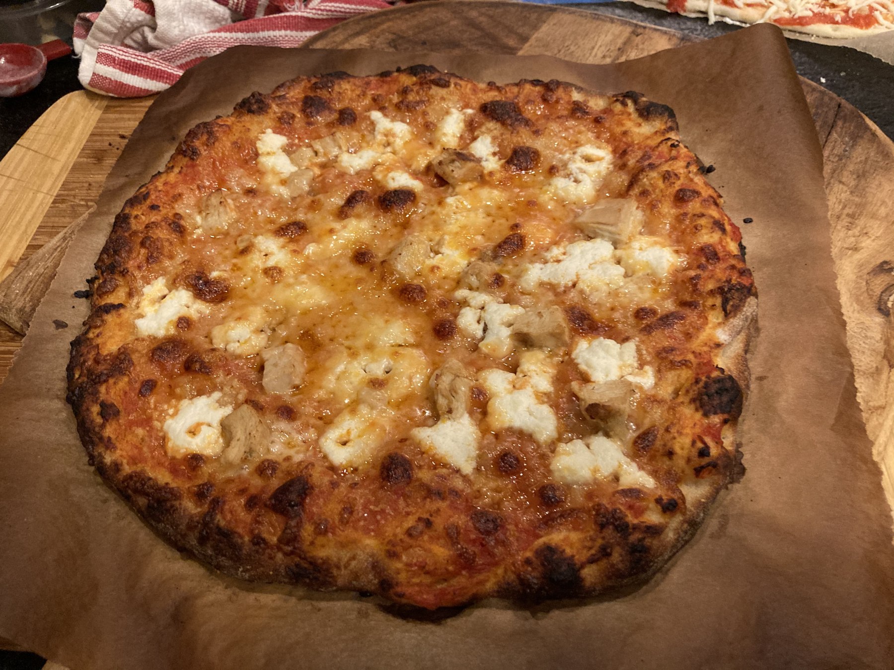 Sudbury Era Begins: White Pizza, Overhead Shot