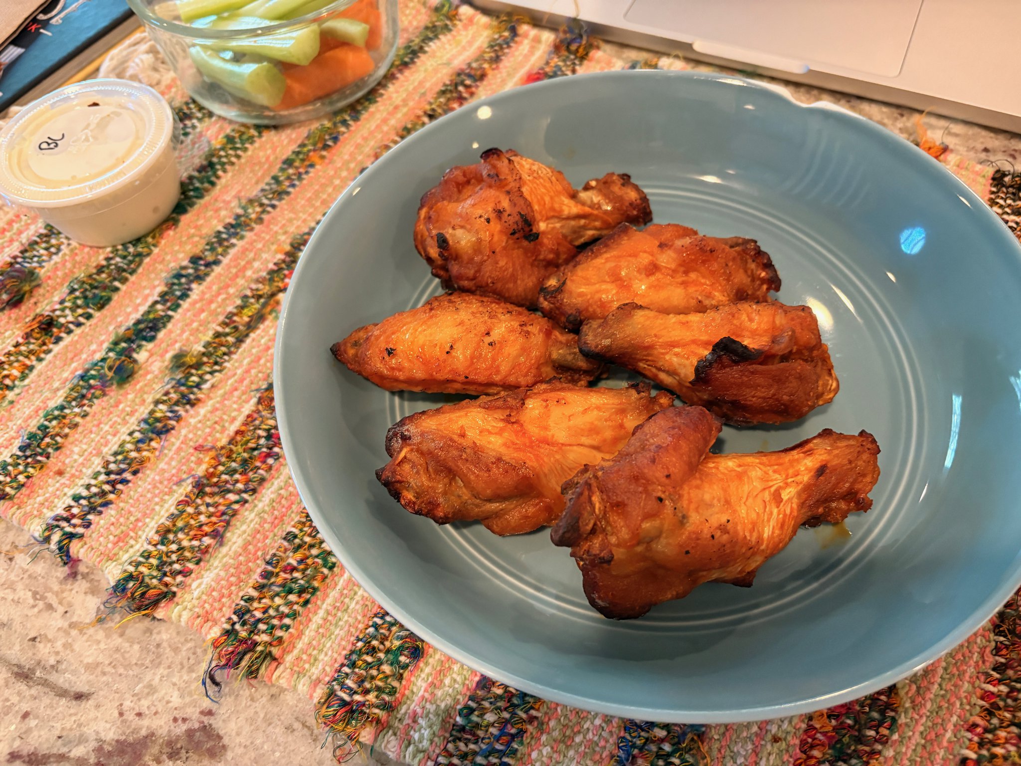 Saturday Lunch Wings, Courtesy of the Air Fryer